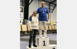 Annick Gauquelin Gassian et Alain Giboulet premier dans leur catégorie. Le 19 janvier 2025