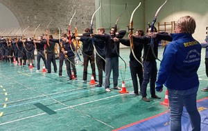 Les scouts aux tir à l'arc, Vesoul le 28 février 2026.